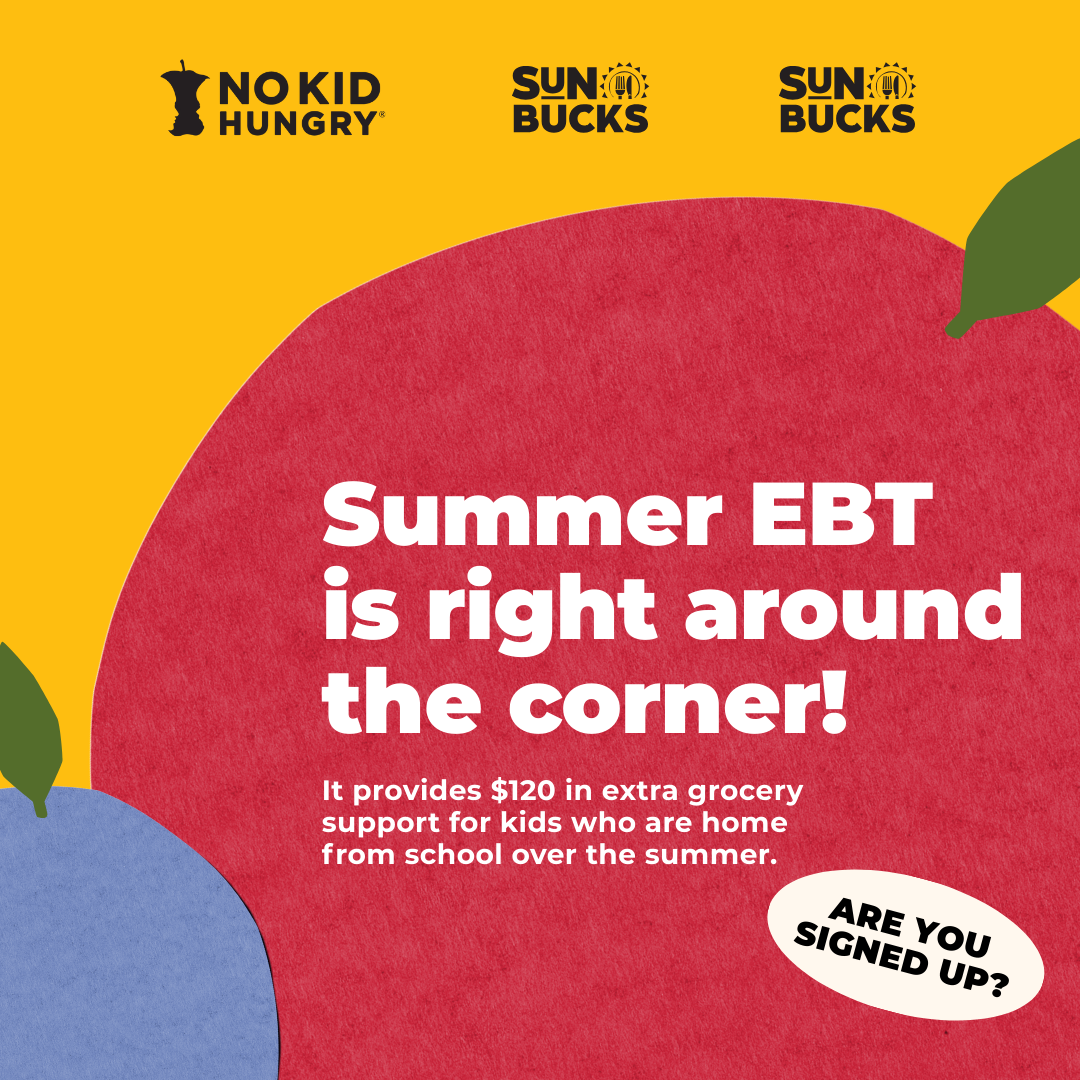 Summer EBT is right around the corner - example social media graphic