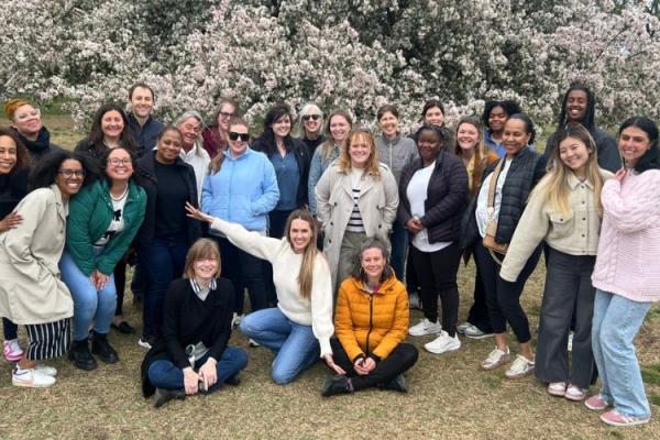 share our strength staff enjoying the DC cherry blossoms